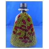 Decorative Glass Bottle with Beans