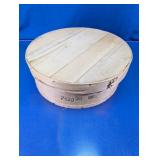 Vintage Round Bentwood Cheese Box Container