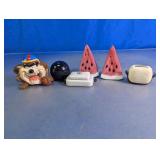 Assorted Vtg Novelty Salt Pepper Shaker Lot