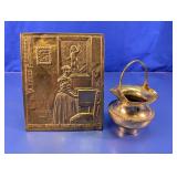 Vermeer Dutch Wall Art Plaque & Metal Bucket