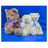 Vintage & Collectible Plush Teddy Bear Trio