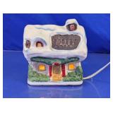 Lighted Christmas House Figurine