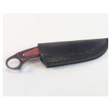 Hand-Forged Tanto Fixed Blade Knife & Sheath