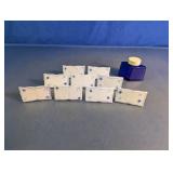 Vtg Placecard Holders & Parker Ink Bottle