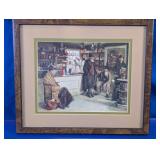 Framed Vtg Country General Store Art Print