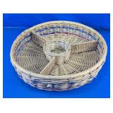 Woven Round Divided Basket