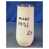 Miss to Mrs. Stainless Steel Champagne Flute