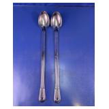 Long Handle Metal Serving Spoons Set
