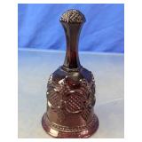 Ruby Red Glass Decorative Hand Bell
