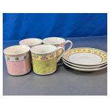 New Orleans Ceramic Mug and Saucer Set
