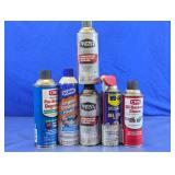 Assorted Automotive Cleaning & Lube Aerosols Lot