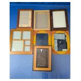 Assorted Wooden Picture Frame Set