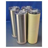 Stainless Steel Skinny Tumblers w/ Lids