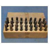 Steel Letter & Number Stamp Set