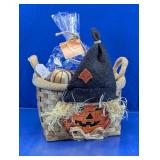Fall Pumpkin Basket w/ Harvest Potpourri Set