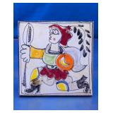 Vtg La Musa Picasso Style Trivet