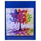 Rainbow Butterfly Canvas Print Wall Art