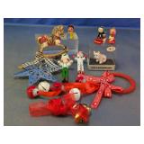 Assorted Vtg Christmas Ornaments & Decor Lot