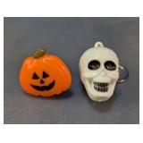 Halloween Pumpkin & Skull Keychains