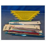 Assorted Metal Crochet Hooks with Fringe Maker