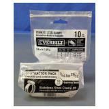 Everbilt Stainless Steel Hose Clamps Lot
