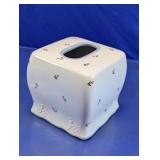 Vtg Tommy Hilfiger Floral Ceramic Tissue Box
