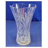 Clear Cut-Pattern Glass Vase