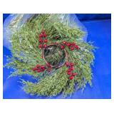 Artificial Cedar Berry Candle Rings