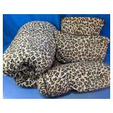Leopard Print Comforter Set & Accent Pillows