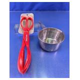 Betty Crocker Salad Tongs & Metal Measuring Cup
