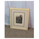 Framed Vintage Hunter Print Wall Art Decorative