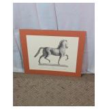 Vintage Italian Equestrian Horse Art Print
