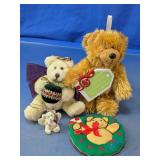 Assorted Teddy Bear Christmas Ornaments