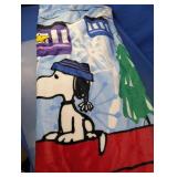 Peanuts Snoopy Winter Plush Throw Blanket