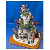 Boyds Bears Snow Bear Lighted Christmas Figurine