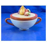 Sakura Fruit Finial Covered Soup Bowl