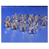 Vtg Regal Silver Angel Napkin Rings