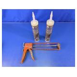 Manual Caulking Gun with GE Silicone