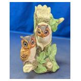 Decorative Owl Porcelain Figurine