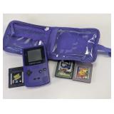 Nintendo Game Boy Color, Pokemon Case & Games Set