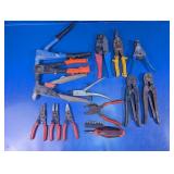 Assorted Hand Tools & Crimpers Multi-Tool Lot