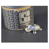 Swarovski Silver Crystal Turtle Figurine