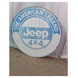 Jeep "The American Legend" Round Wall Sign
