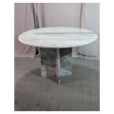 Modern Round Solid Marble Dining Table Base