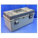 Plastic Tool Box with Removable Tray