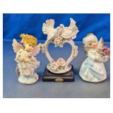 Dove Heart Frame, February Angel & Cherub