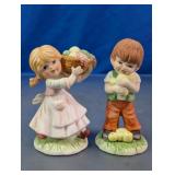 Made in Taiwan Porcelain Boy & Girl Figurines