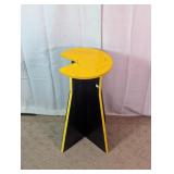 Custom Pac-Man Wooden Pedestal Side Table