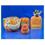 Vtg Halloween Pumpkin Decor Assortment