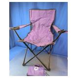 Purple Folding Camping Chair with Carry Bag